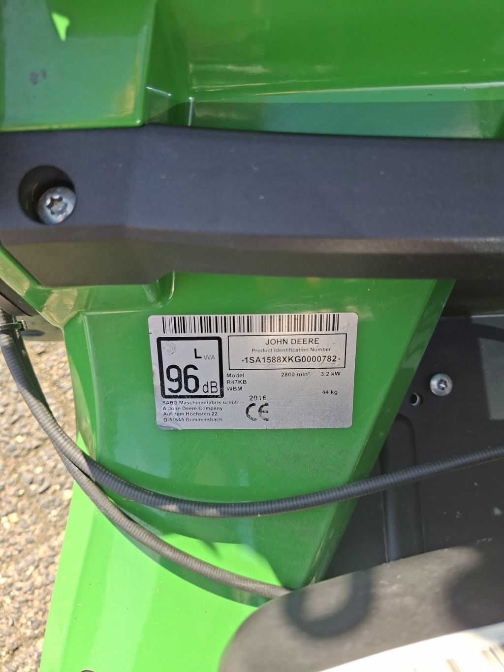 JOHN DEERE R 47 KB GAZONMAAIER - Afbeelding 7