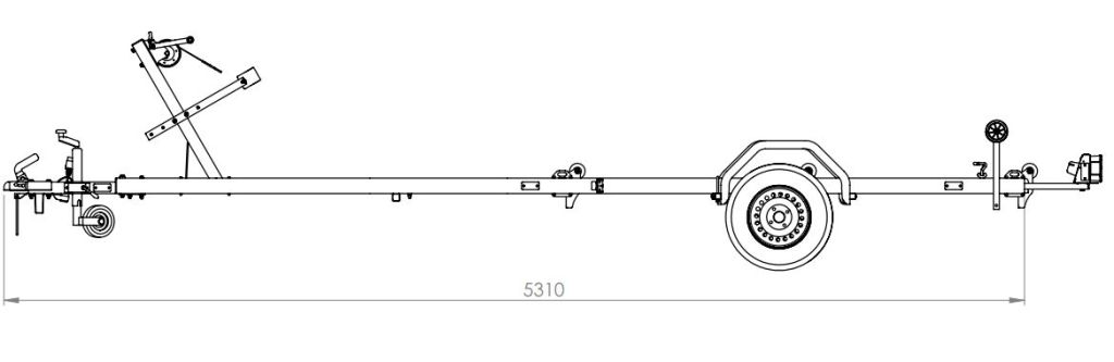 KALF 750-52 BOOTTRAILER 750 KG - Afbeelding 3