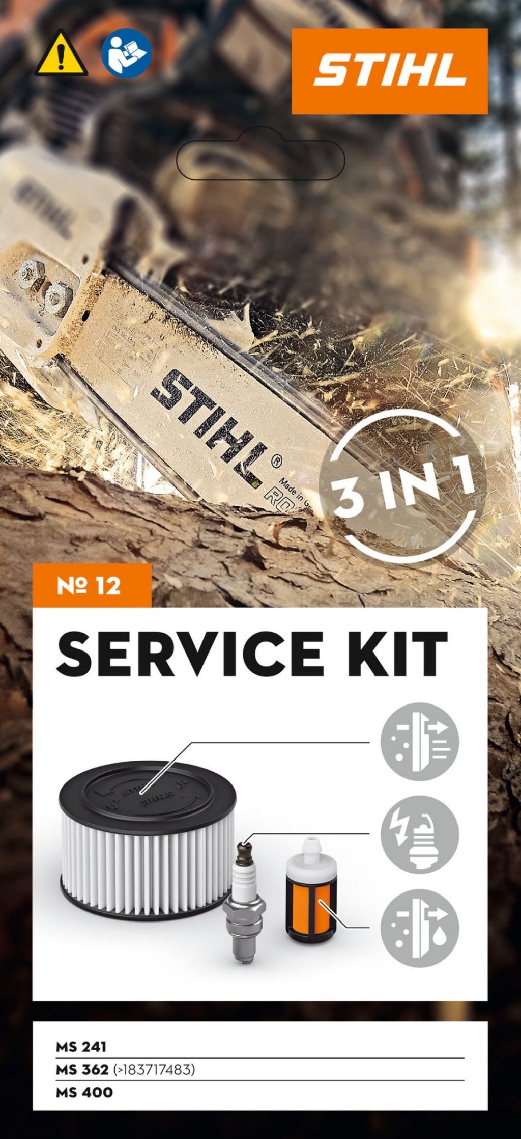 SERVICE KIT 12 VOOR MS 362 EN MS 400 - Afbeelding 2