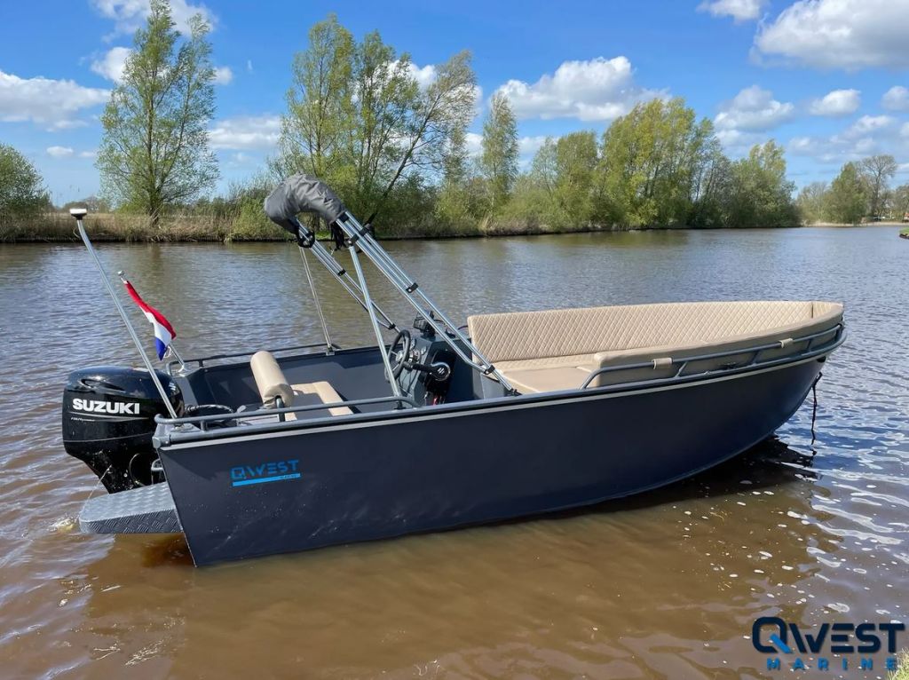 QWEST R535A ALUMINIUM CONSOLEBOOT GRIJS - Afbeelding 2