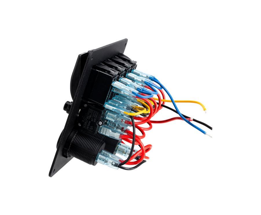 12V PANEEL 4 SWITCHES 2X USB-C VOLTMETER - Afbeelding 2